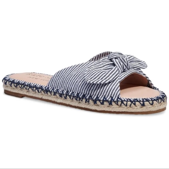 NWT Kate Spade Saltie Shore Canvas Stripes size 6. Super soft sole. - Picture 1 of 6